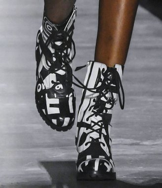 Jeremy Scott 2019 sonbahar kış pist Haritayı New York City