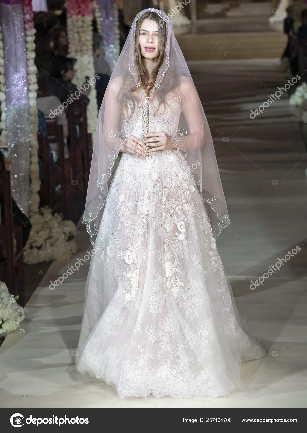 Reem Acra Bridal Show Spring 2020 Collection – Stock Editorial Photo ...