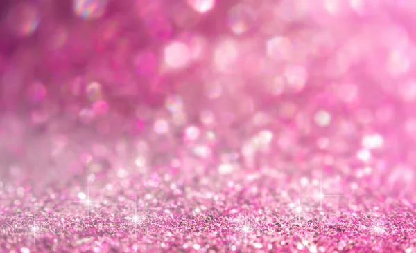 Festivo Rosa Defocus Lantejoulas Fundo — Fotografia de Stock