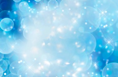 mavi defocus ışıkları ile kış arkaplanı