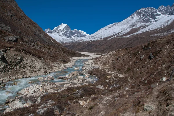 Pheriche Nepal Circa Οκτωβριοσ 2013 Άποψη Των Ιμαλαΐων Awi Peak — Φωτογραφία Αρχείου