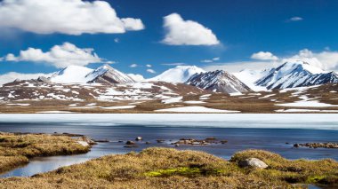 Kırgızistan 'ın Issyk Kul Bölgesinde Barskoon (Arabel) Syrts