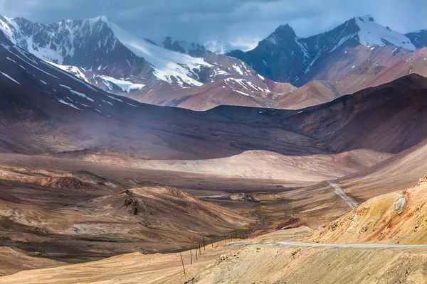 Beautiful View Pamir Mountains Baital Pass Tajikistan — стокове фото