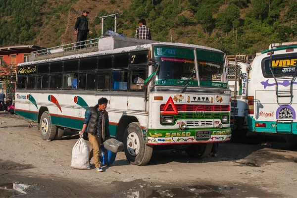 Beni Nepal Circa Noviembre 2013 Estación Autobuses Beni Circa Noviembre — Foto de Stock