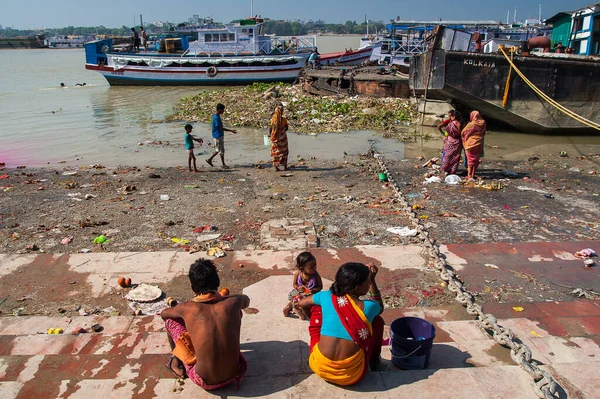 Calcutta India Circa November 2013 Ghats Calcutta Circa November 2013 — Stock Photo, Image