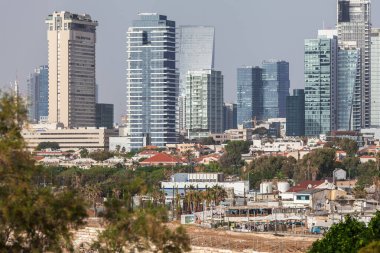TEL AVIV, ISRAEL - CIRCA MAYIS 2018: İsrail 'deki Tel Aviv' in güzel manzarası Mayıs 2018 civarında Tel Aviv 'de.