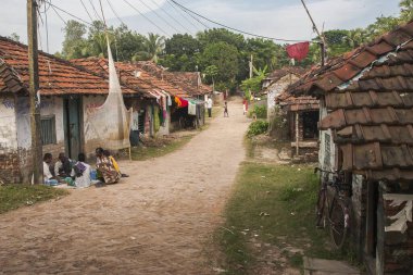 DIAMOND HARBour, INDIA - CIRCA NOVEMBER 2013: Hindistan kırsalında yaşam Kasım 2013 dolaylarında Diamond Harbour 'da.