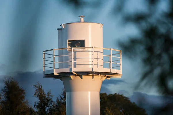 Leuchtturm Der Hafenmündung Rowy September 2015 Rowy — Stockfoto