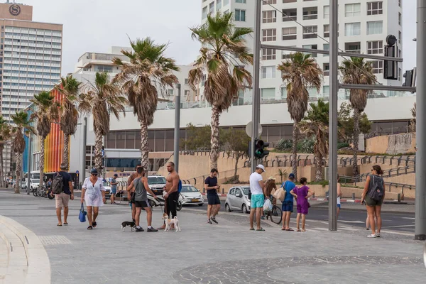 TEL AVIV, ISRAEL - CIRCA MAYIS 2018: İsrail 'deki Tel Aviv' in güzel manzarası Mayıs 2018 civarında Tel Aviv 'de.