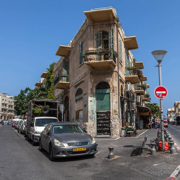 TEL AVIV, ISRAEL - CIRCA MAYIS 2018: İsrail 'deki Tel Aviv Eski Jaffa' nın güzel manzarası Mayıs 2018 civarında Tel Aviv 'de.