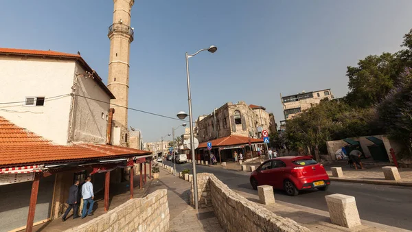 TEL AVIV, ISRAEL - CIRCA MAYIS 2018: İsrail 'deki Tel Aviv Eski Jaffa' nın güzel manzarası Mayıs 2018 civarında Tel Aviv 'de.