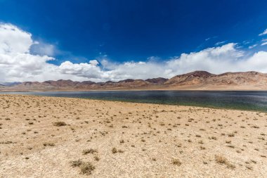 Tacikistan, Pamir 'deki Rangkul Gölü' nün güzel manzarası