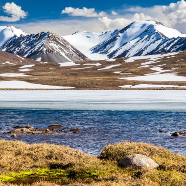 Kırgızistan 'ın Issyk Kul Bölgesinde Barskoon (Arabel) Syrts