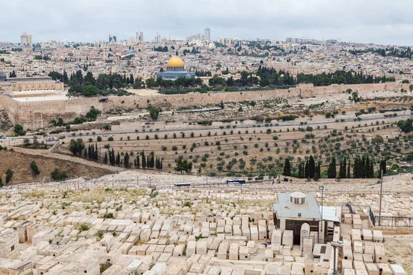 Jerusalem Israel Circa Mayo 2018 Maravilloso Panorama Ciudad Jerusalén Alrededor — Foto de Stock