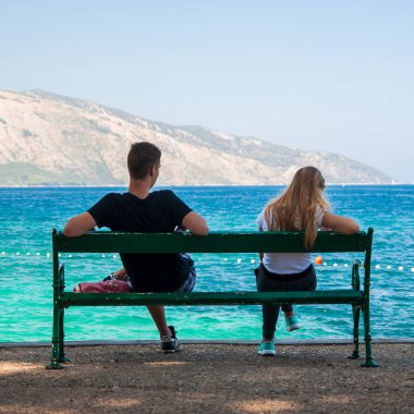 Hırvatistan 'ın Hvar adasında yer alan küçük bir kasaba olan Stari Grad, Ağustos 2016' da Stari Grad 'da görülüyor..