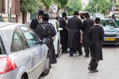 JERUSALEM, ISRAEL - CIRCA MAYIS 2018: Kudüs sokaklarının görünümü