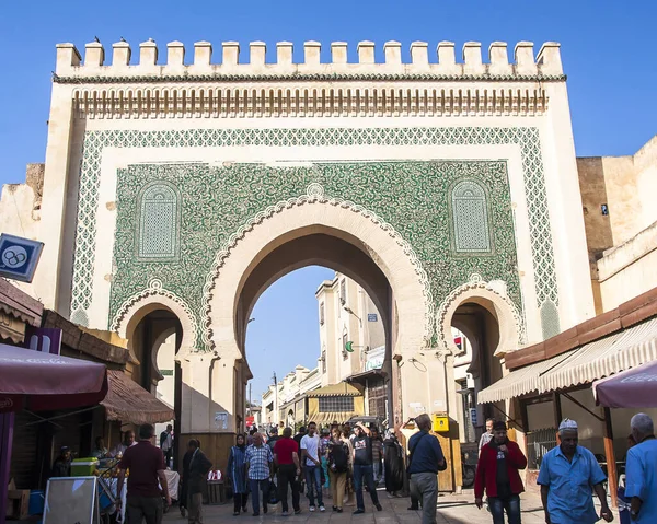 Фес Марокко Circa Septem2014 Вид Старую Медину — стоковое фото