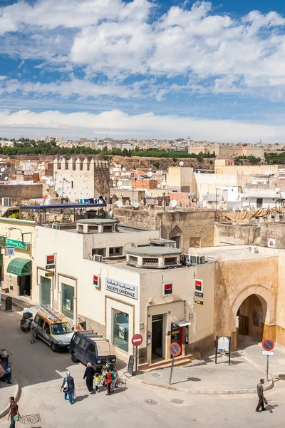 Fes Morocco Crca Eptesi 2014 Deki Eski Medine Bakış — Stok fotoğraf