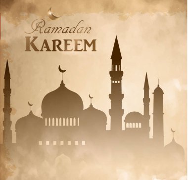 islam Camii haram ve aksa siluet