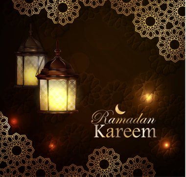 Ramazan Kareem, tebrik arka plan, eps 10