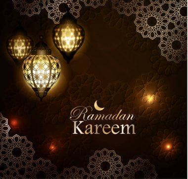 Ramazan Kareem, tebrik arka plan, eps 10