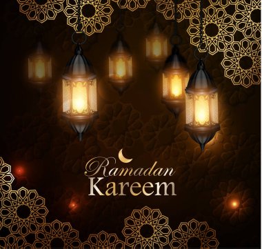 Ramazan Kareem, tebrik arka plan, eps 10