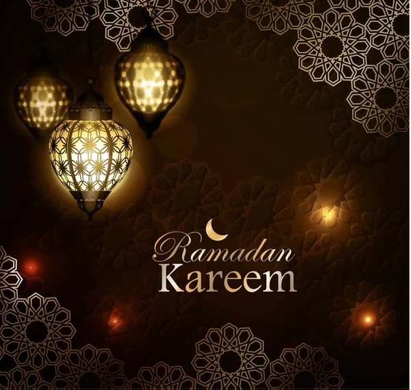 Ramadan Kareem, fond de salutation, eps 10 — Image vectorielle
