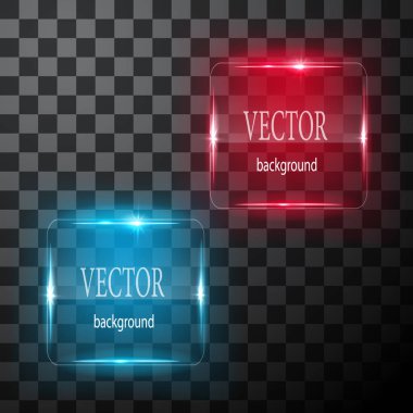 Cam vektör düğmesi düzlemi. Kolay düzenlenebilir arkaplan