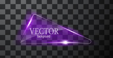 Vektör soyut neon üçgen