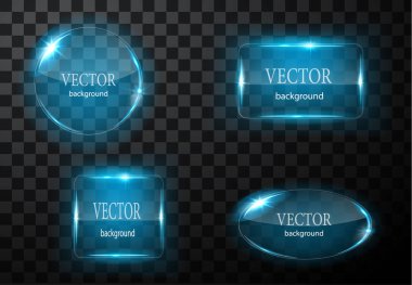 Cam vektör düğmesi düzlemi. Kolay düzenlenebilir arkaplan