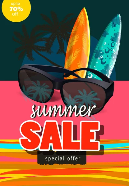 Banner modelo de venda de verão — Vetor de Stock