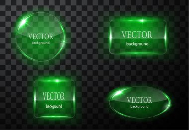 Cam vektör düğmesi düzlemi. Kolay düzenlenebilir arkaplan