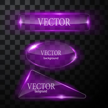 Cam vektör düğmesi düzlemi. Kolay düzenlenebilir arkaplan