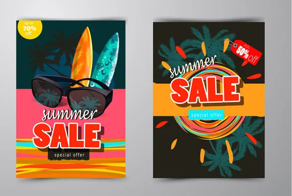 yaz satış şablonu afişi