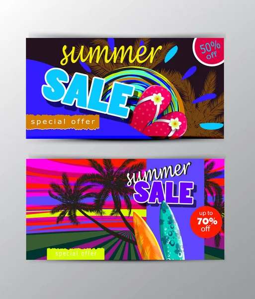 yaz satış şablonu afişi