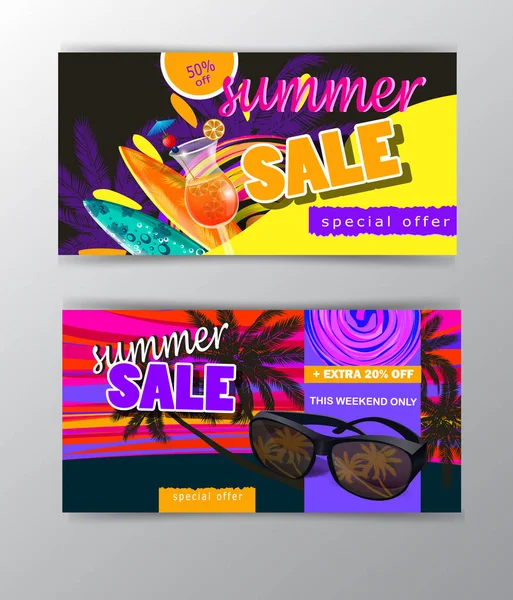 yaz satış şablonu afişi