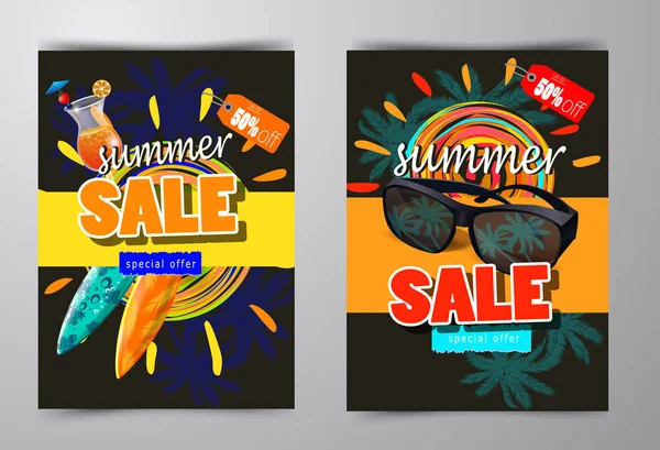 yaz satış şablonu afişi