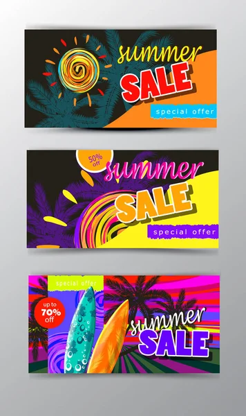 yaz satış şablonu afişi