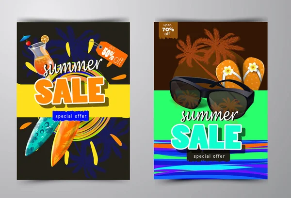 yaz satış şablonu afişi