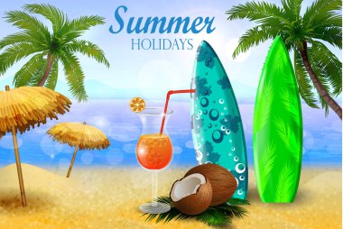 tropikal vektör arka plan