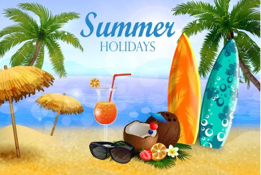 tropikal vektör arka plan