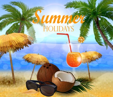 Güzel plaj manzarası