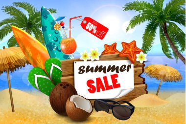 Yaz satış banner online alışveriş
