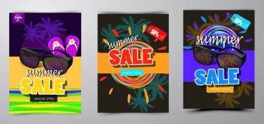 yaz satış şablonu afişi