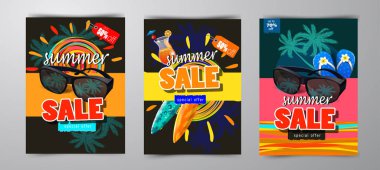 yaz satış şablonu afişi