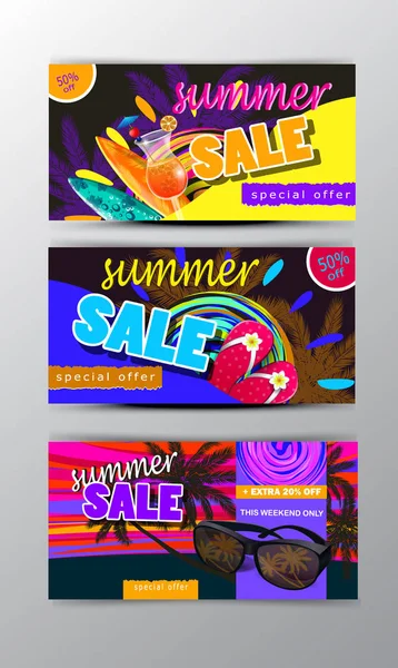 yaz satış şablonu afişi