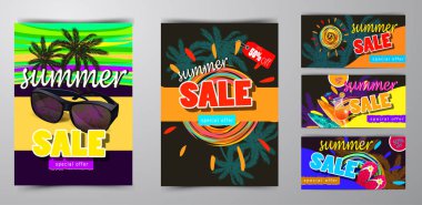 yaz satış şablonu afişi