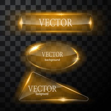 Cam vektör düğmesi düzlemi. Kolay düzenlenebilir arkaplan