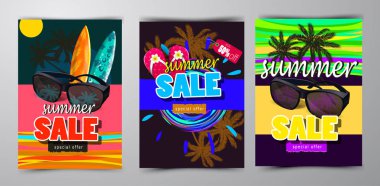 yaz satış şablonu afişi