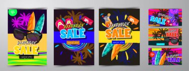 yaz satış şablonu afişi